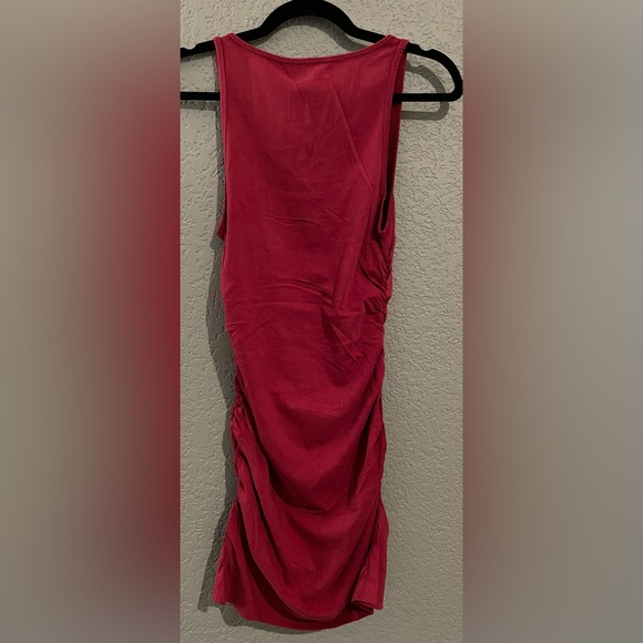 NWT L Space Wildwood Mini Dress Ruching at sides Color Cab Red Size S/P - Picture 12 of 14